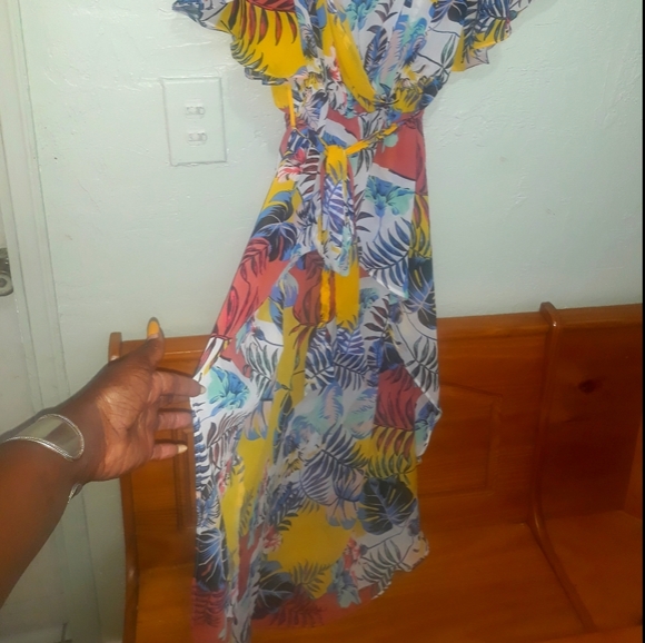 Tropical High low blouse - Picture 3 of 4